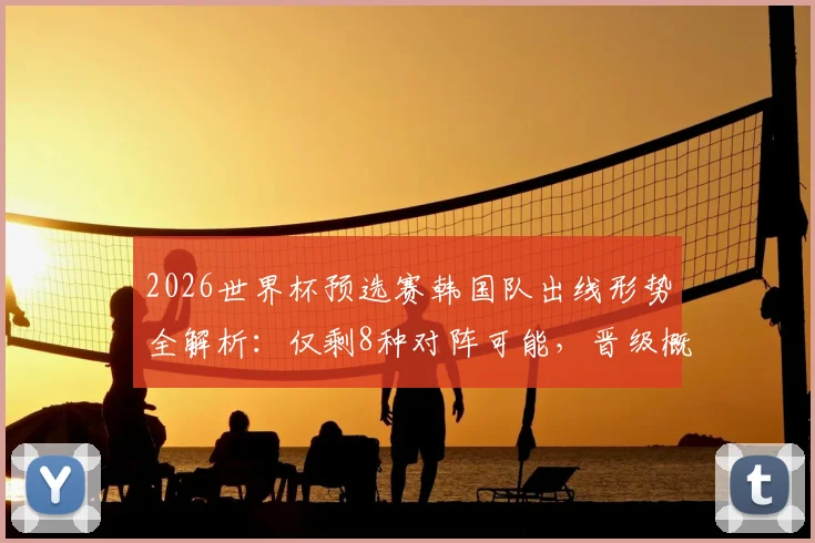 2026世界杯预选赛韩国队出线形势全解析:仅剩8种对阵可能,晋级概率50%,附亚洲区竞争格局深度分析